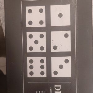 Classic Black and White Dice Plates